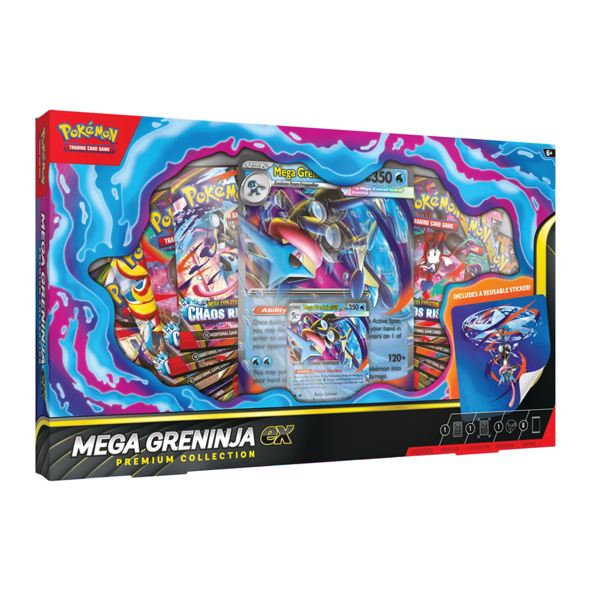 Sealed Pokémon TCG Mega Greninja ex Premium Collection, English premium collection